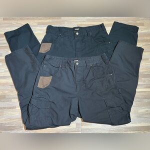CQR Tactical Pants Men's 34x32 Dark Blue Cargo Pants. Lot Of 2